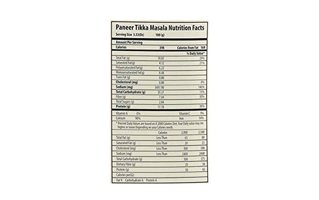 Masala Garden Paneer Tikka Masala    Pack  50 grams
